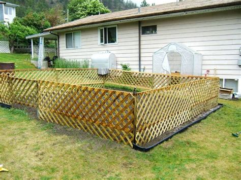 diy lattice garden fence | Lattice fence, Lattice garden, Backyard fences