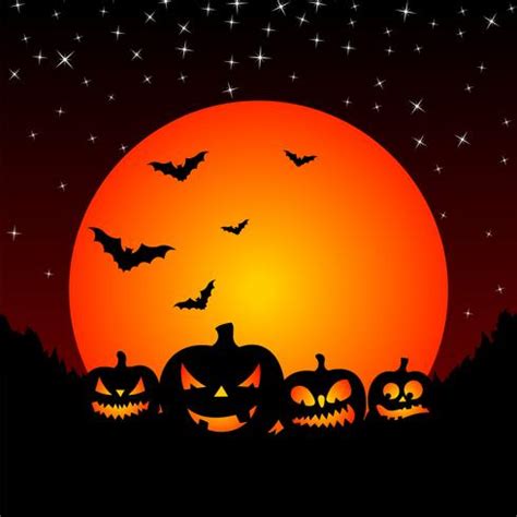 vector illustration on a Halloween theme with pumpkins 358003 Vector ...