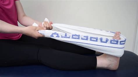 Plantar Fascia Towel Stretch - YouTube