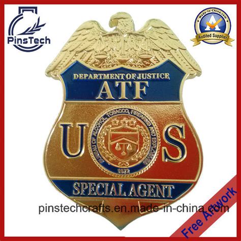 Atf Badge, Department of Atf, Custom Government Organization Badge ...