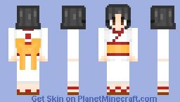 Japanese Flag Girl?! (National Flag Collection #2) Minecraft Skin