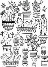 Printable Cactus Coloring Pages sketch template
