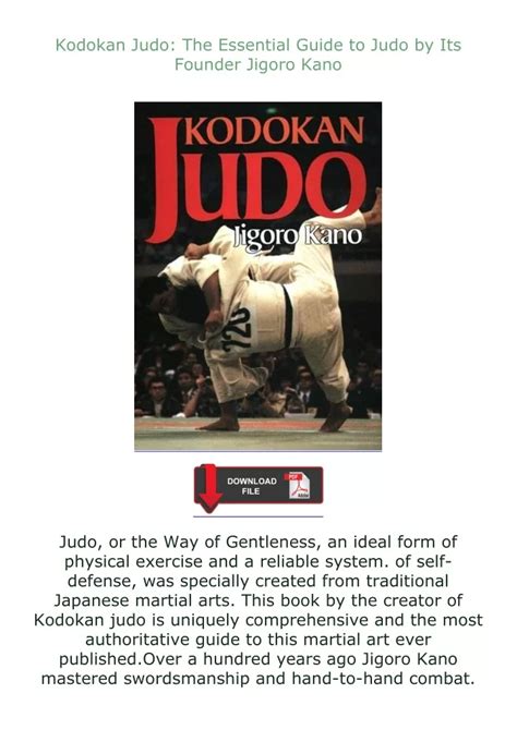 PPT - ️get (⚡️pdf⚡️) download Kodokan Judo: The Essential Guide to Judo ...