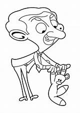 Coloring Pages  Mr Bean For Kids sketch template