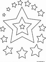 Printable Star Coloring Pages sketch template