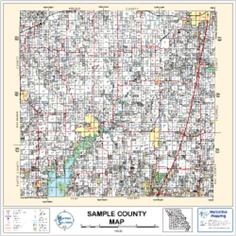 Mayes County Oklahoma 2001 Wall Map