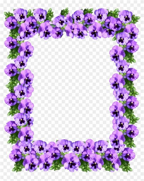 Transparent Purple Flower Frame Png - Rwanda 24