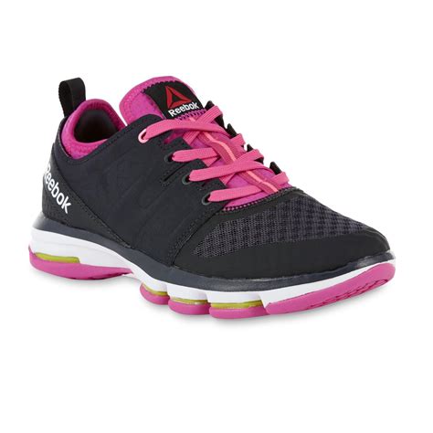 Reebok Women's CloudRide DMX Black/Pink Walking Shoe | Shop Your Way ...