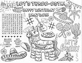 Customizable Lets Fiesta Birthday Printable Coloring Page  Etsy sketch template