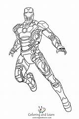 Iron Man Coloring Pages FREE 2025  And Learn sketch template