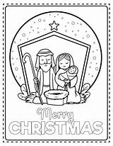 Nativity Coloring Book Pages sketch template