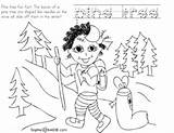 Hiking Coloring Page sketch template
