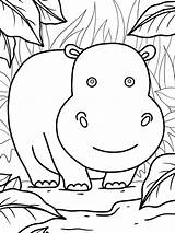 27  Free PDF Hippo Coloring Pages 🦛🎨 Coloringpagesforkidsnet sketch template