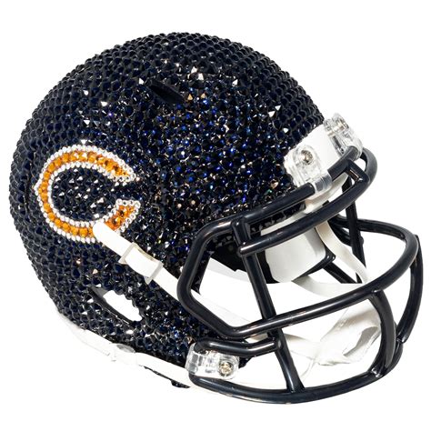 Chicago Bears Swarovski Crystal Mini Football Helmet - No Size ...