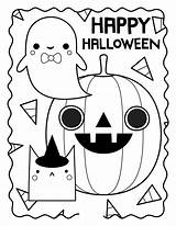 Halloween Coloring Worksheets Pages sketch template