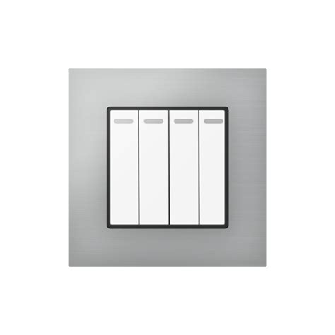 4 Gang Switch - White | Interra Technology - Developer of Uniqueness