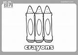 Coloring Pages Crayons sketch template