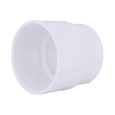 Charlotte Pipe 4 in. x 4 in. PVC DWV Spigot Cast-Iron Hub x Hub Adapter PVC 00122 1000 - The ...