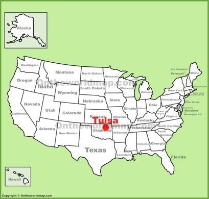 Tulsa In Usa Map - Gloria Fernandina