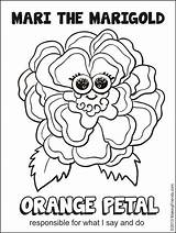 girl Scout daisy Petals coloring Pages  Clip Art Library sketch template
