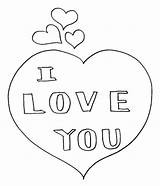 I Love You Coloring Pages  ColoringLib sketch template