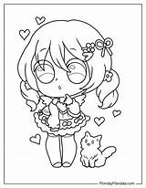 22 Chibi Coloring Pages Free PDF Printables sketch template