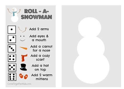 the instructions for how to roll a snowman