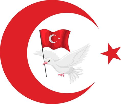 Flag of Turkey with crescent moon and star 12193084 Vector Art at Vecteezy