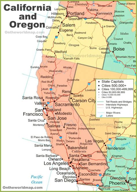 Map Of Northern California And Southern Oregon - vrogue.co