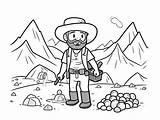 Gold Rush Adventure Coloring  Page sketch template