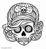 Sugar Skull Coloring Pages For Adults  COLORING PAGES PRINTABLECOM sketch template