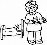 Coloring Pages  Happy Nurse sketch template