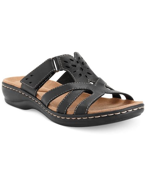 Clarks Women's Leisa Plum Sandals & Reviews - Shoes - Macy's | Ankle strap sandals flat, Womens ...