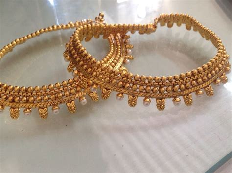 Gold Payal | Jewelry, Gold bracelet, Anklet