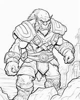 World Of Warcraft Orc Coloring Pages sketch template