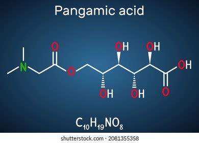 Pangamic Acid Pangamate Molecule Vitamin B15 Stock Vector (Royalty Free ...