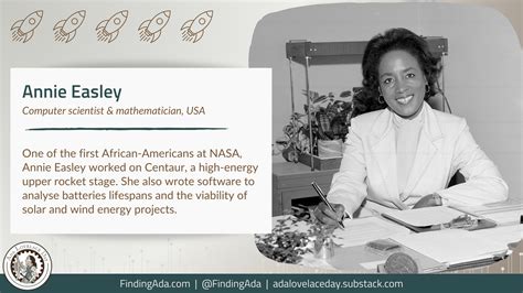 ALD23: Annie Easley, Computer Scientist, Mathematician and Rocket ...