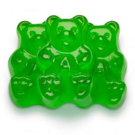 Green Apple Gummi Bears 5 lb Bag | Green Candy | SweetServices.com