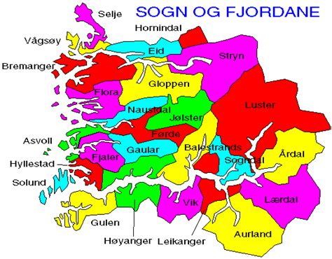 Sogn and Fjordane county in Norway