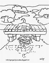 Aesops fable coloring Page Of The Dog Who Drops His Bone See More At  sketch template