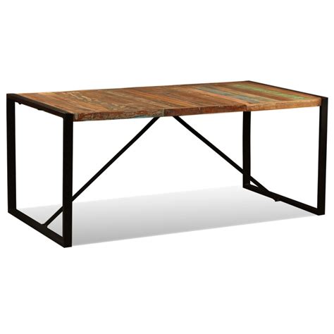 vidaXL Dining Table Solid Reclaimed Wood 180 cm - Wood Factory Furniture