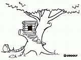 Free Tree House Coloring Pages  Nation sketch template
