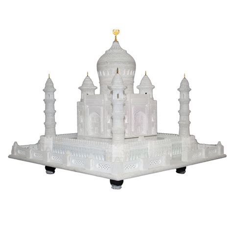 12" Inch White Marble Taj Mahal Miniature Showpiece Gift of Art ...