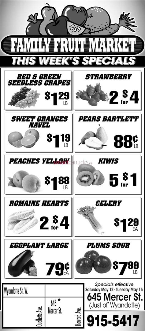 Family Fruit Market Flyer May 12 to 15