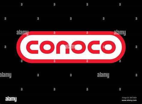 Conoco, Logo, Black background Stock Photo - Alamy