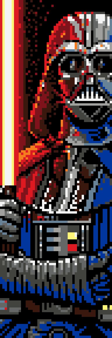 Darth vader pixel art