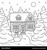 Christmas House Coloring Pages At Bridget Mireles Blog sketch template