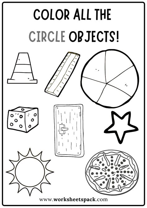 Find And Color Circles Worksheets | 99Worksheets - Worksheets Library