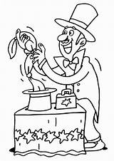 Magician Hat Coloring Page Pages sketch template