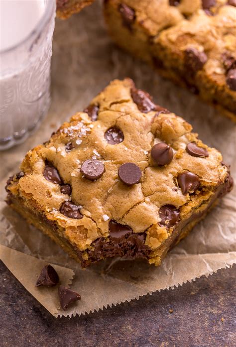 Easy Chocolate Chip Cookie Bars | Baker By Nature | Bloglovin’